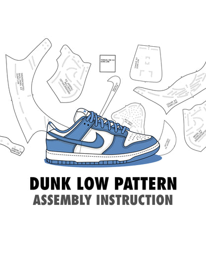 DUNK LOW  Acrylic pattern  for bespoke sneakers