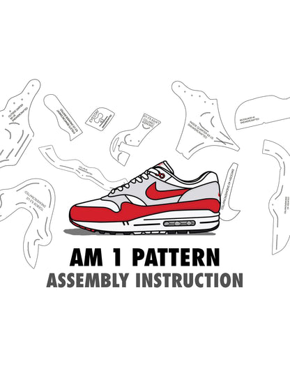 AIR MAX 1  Acrylic pattern  for bespoke sneakers