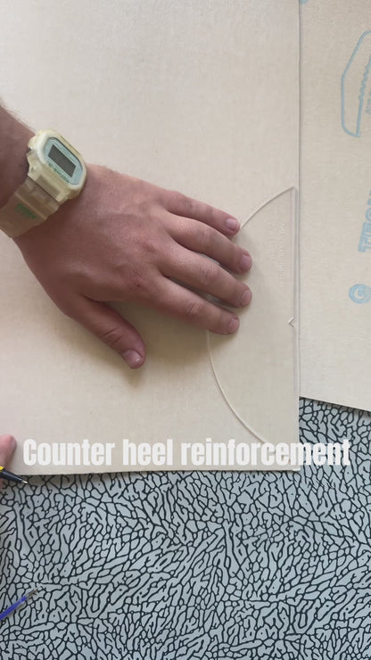 Counter heel reinforcement for shoe making